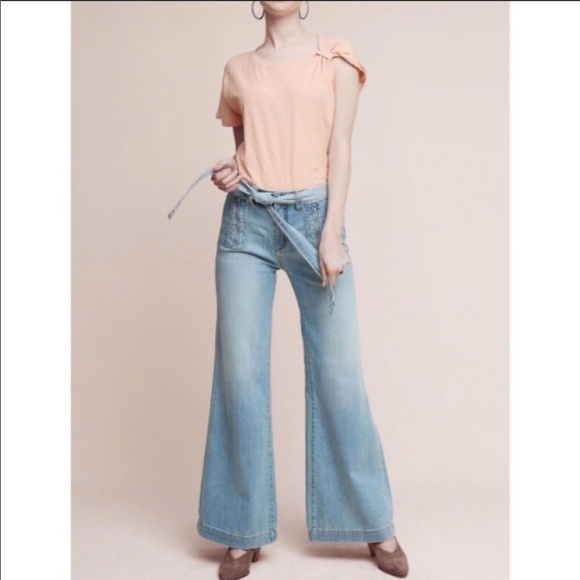 ANTHROPOLOGIE Deletta Margot Gathered Top NWT Md - Picture 4 of 5